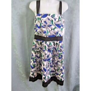 DBY Ltd. Sundress Size 14 NWT Bold Floral Print Fit & Flare Dress